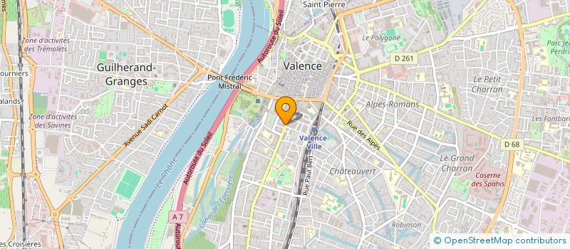 localisation de l'entreprise ENZO ROSSI BTP à VALENCE