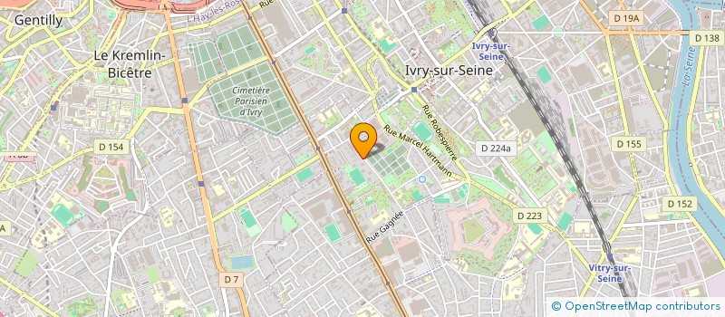 localisation de l'entreprise ENZO TPR  IVRY-SUR-SEINE