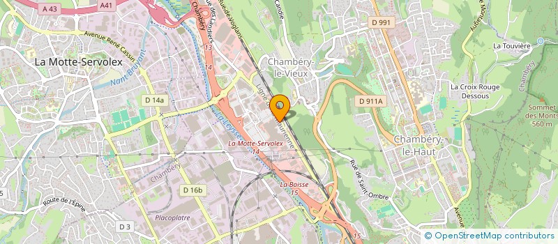 localisation de l'entreprise ENZOFOOT73  CHAMBERY