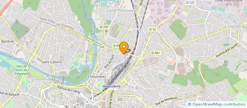localisation de l'entreprise ENZONOLAN à ANGOULEME