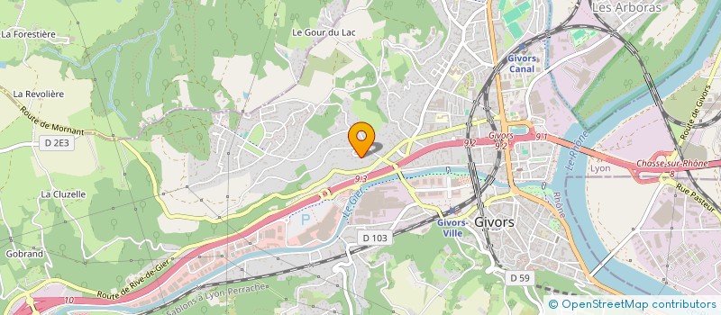 localisation de l'entreprise EO-ASSO  GIVORS