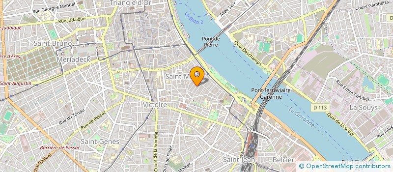 localisation de l'entreprise EO'S ARCHITECTURE & URBANISME  BORDEAUX