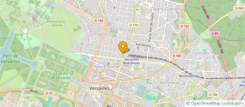 localisation de l'entreprise EO STYLES à VERSAILLES