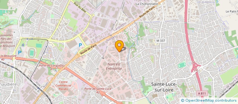 localisation de l'entreprise EOC DISTRIBUTION à NANTES