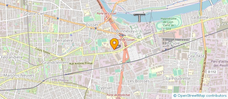 localisation de l'entreprise EODD INGENIEURS CONSEILS à VILLEURBANNE