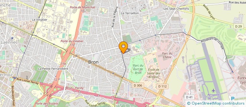 localisation de l'entreprise EOL à BRON