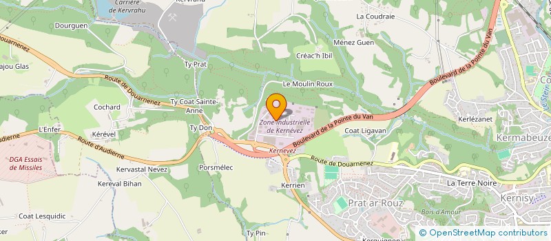localisation de l'entreprise EOL CONSEIL à QUIMPER