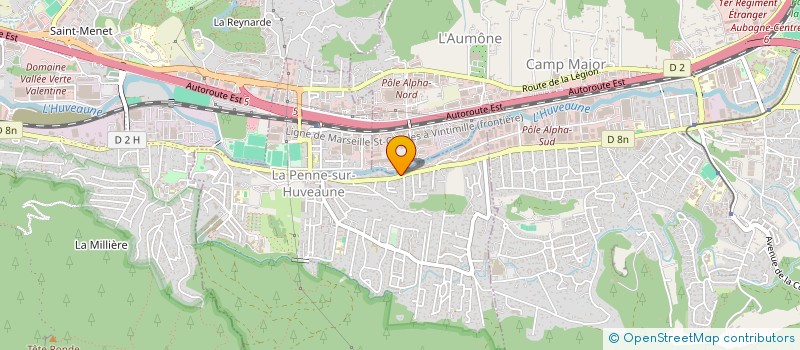 localisation de l'entreprise EOLA  LA PENNE-SUR-HUVEAUNE