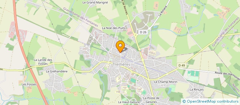 localisation de l'entreprise EOLAN DEV à TREILLIERES