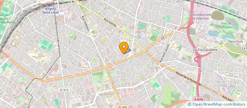 localisation de l'entreprise EOLANE ANGERS à ANGERS
