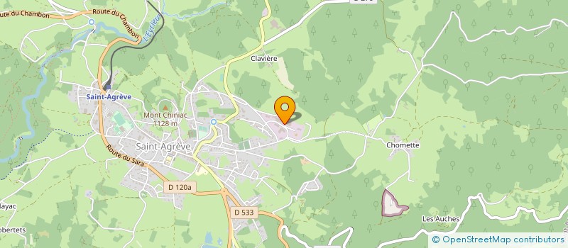 localisation de l'entreprise EOLANE SAINT-AGREVE à SAINT-AGREVE