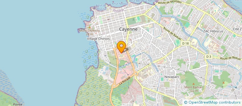 localisation de l'entreprise EOLE 11  CAYENNE