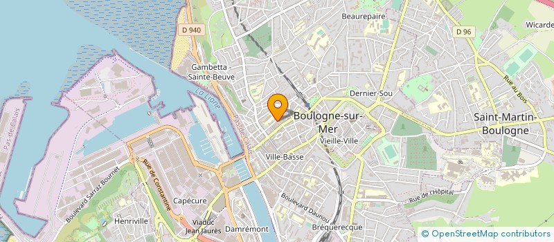 localisation de l'entreprise EOLE à BOULOGNE-SUR-MER