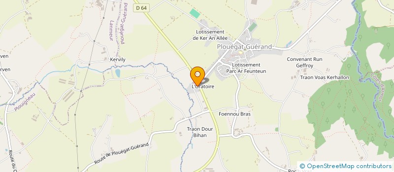 localisation de l'entreprise EOLE  PLOUEGAT-GUERAND