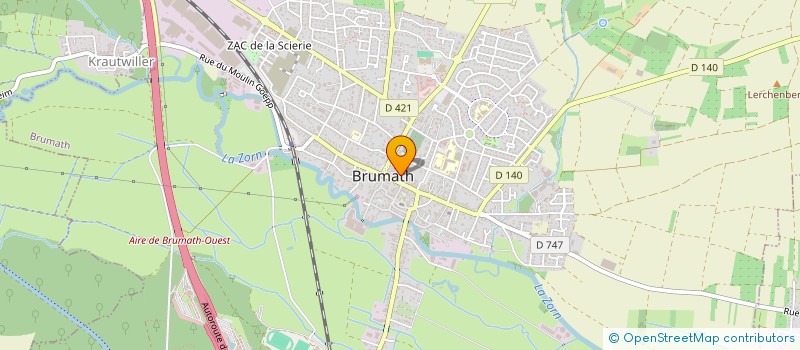 localisation de l'entreprise EOLE  BRUMATH