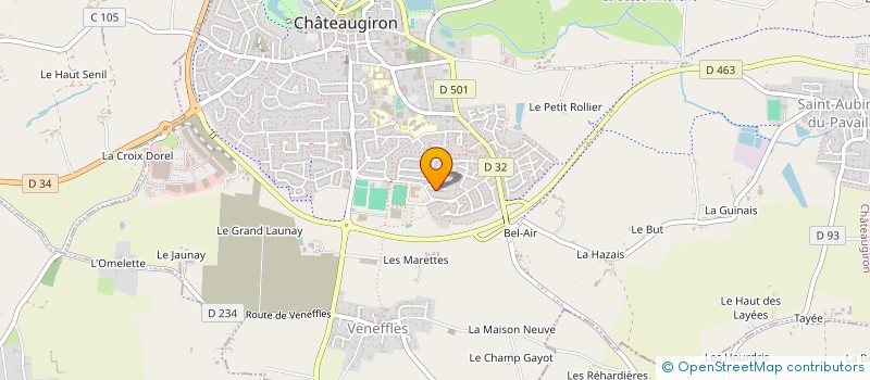 localisation de l'entreprise EOLE  CHATEAUGIRON