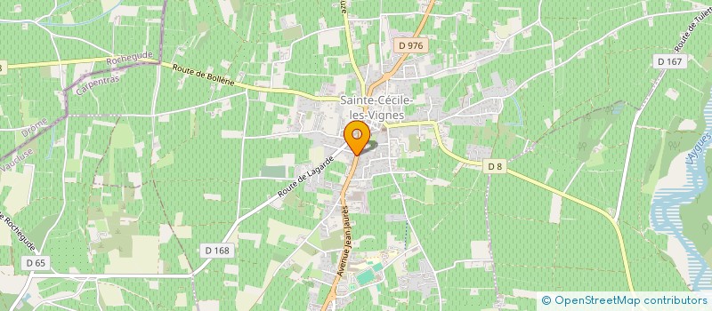 localisation de l'entreprise EOLE  SAINTE-CECILE-LES-VIGNES