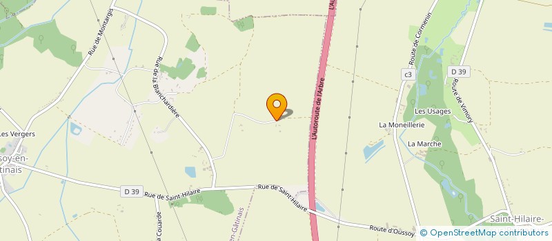 localisation de l'entreprise EOLE à PRESSIGNY-LES-PINS