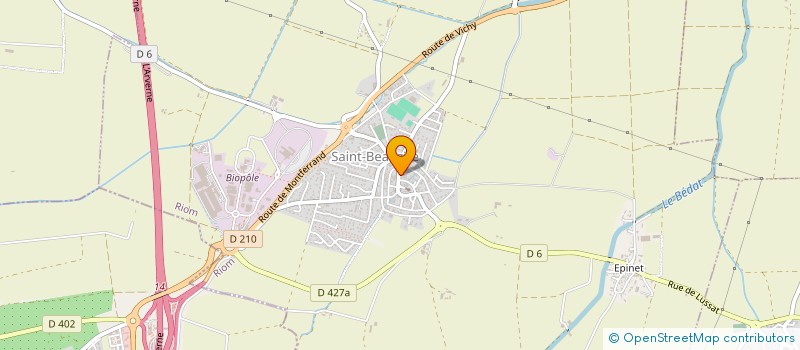 localisation de l'entreprise EOLE AMBULANCE  SAINT-BEAUZIRE