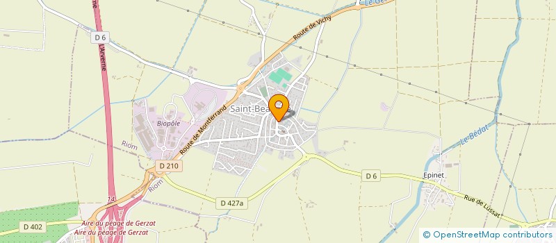 localisation de l'entreprise EOLE AMBULANCES à SAINT-BEAUZIRE