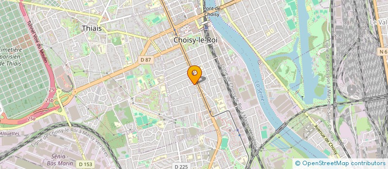 localisation de l'entreprise EOLE ASSOCIATION DE DEFENSE DE CHOISY LE ROI ET DE THIAIS CONTRE LES NUISANCES AERIENNES à CHOISY-LE-ROI