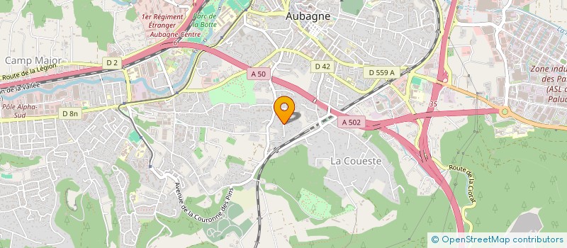 localisation de l'entreprise EOLE CARAIBES 971 à AUBAGNE