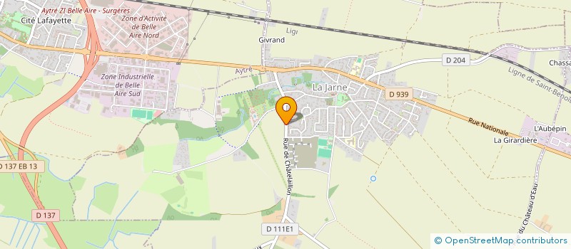 localisation de l'entreprise EOLE DING  LA JARRIE