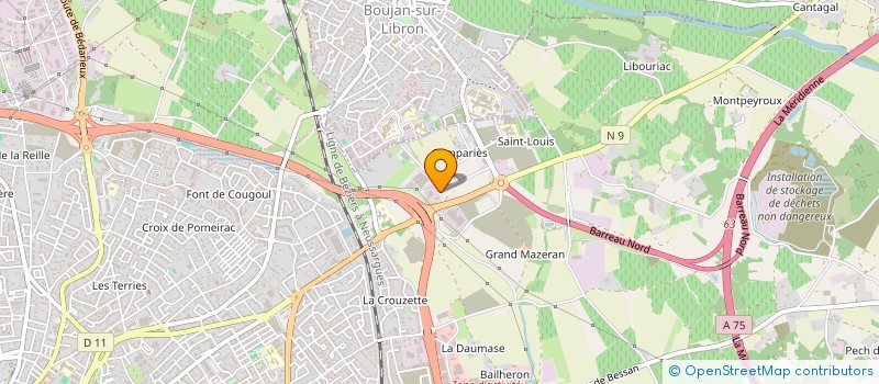 localisation de l'entreprise EOLE DU BOCAGE à BEZIERS