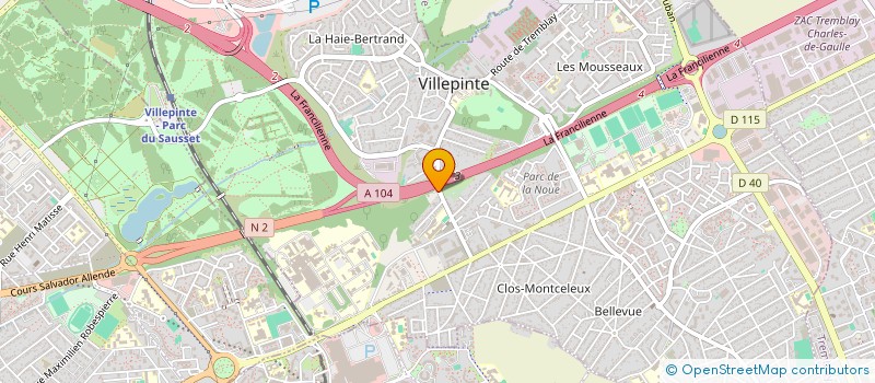 localisation de l'entreprise EOLE ENERGY SYSTEMS  VILLEPINTE