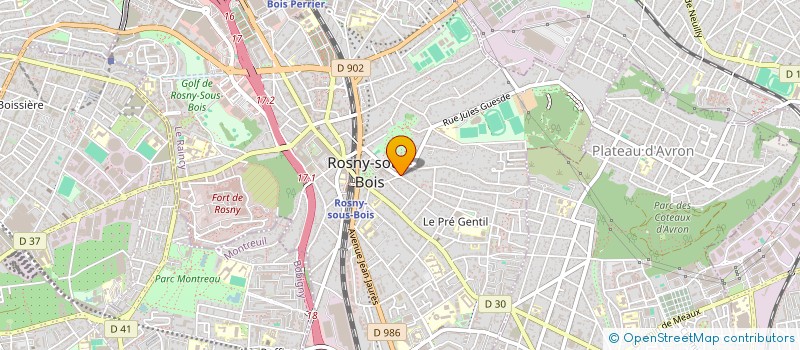 localisation de l'entreprise EOLE FLUIDES à ROSNY-SOUS-BOIS