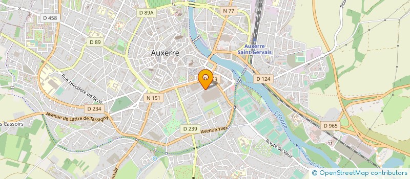 localisation de l'entreprise EOLE INDUSTRIE à AUXERRE