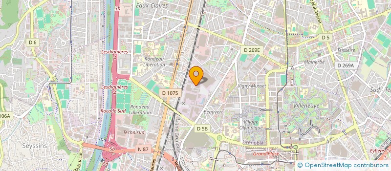 localisation de l'entreprise EOLE INVEST à GRENOBLE