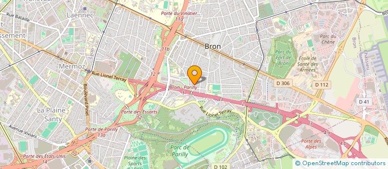 localisation de l'entreprise EOLE LYON  BRON