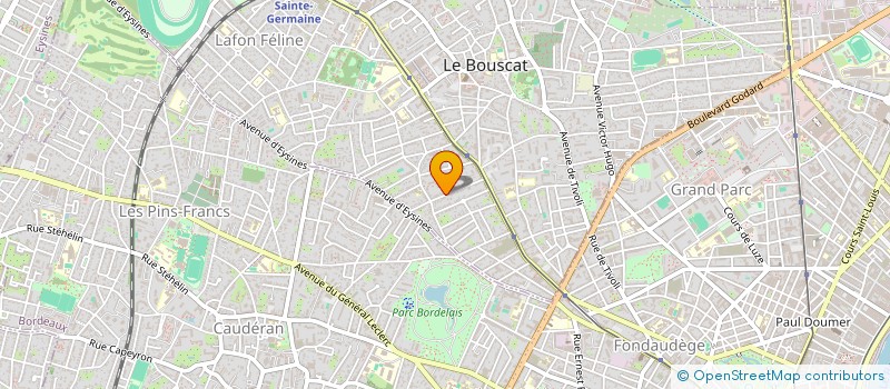 localisation de l'entreprise EOLE MANAGEMENT SERVICES à LE BOUSCAT