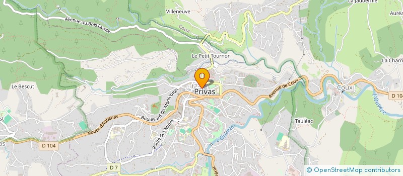 localisation de l'entreprise EOLE NATURE à PRIVAS