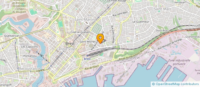 localisation de l'entreprise EOLE PROD  BREST