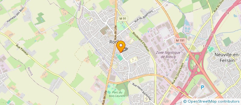 localisation de l'entreprise EOLE SOC à RONCQ