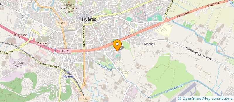 localisation de l'entreprise EOLE SOPHROLOGIE à HYERES