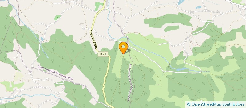 localisation de l'entreprise EOLE VOYAGES  SAINT-SIMEON-DE-BRESSIEUX