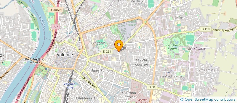 localisation de l'entreprise EOLECOLE à VALENCE