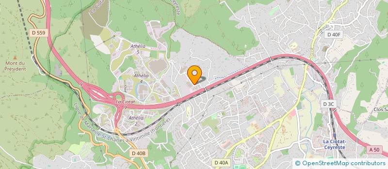 localisation de l'entreprise EOLIA à LA CIOTAT