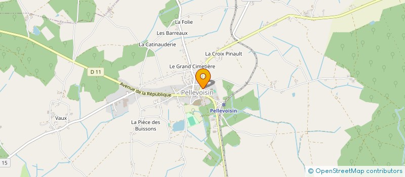 localisation de l'entreprise EOLIA LOISIRS VACANCES ADAPTEES  PELLEVOISIN