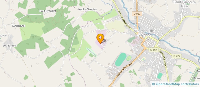 localisation de l'entreprise EOLIAS à MIRAMONT-DE-GUYENNE
