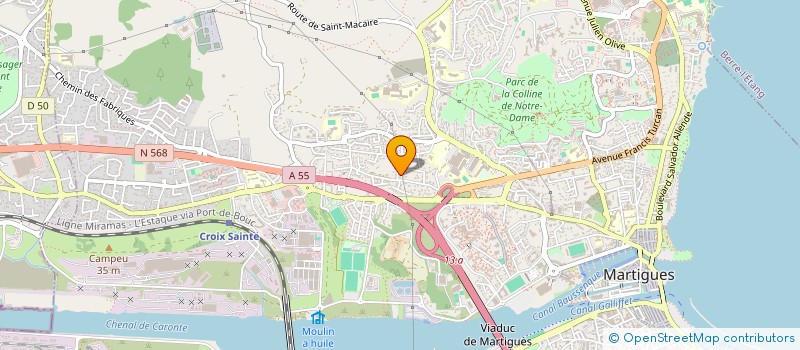 localisation de l'entreprise EOLIDE  MARTIGUES