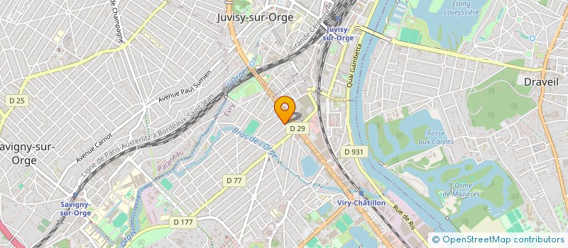 localisation de l'entreprise EOLIDE à VIRY-CHATILLON