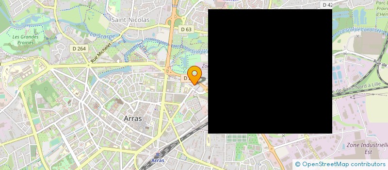 localisation de l'entreprise EOLIENNES DE FRELIGNE à ARRAS