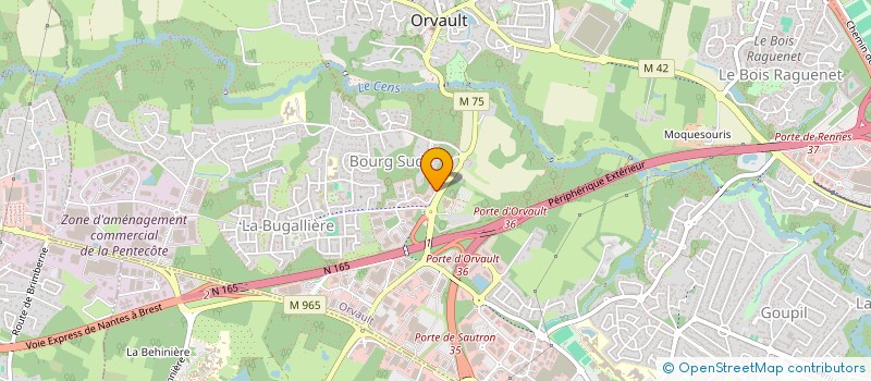 localisation de l'entreprise EOLIENNES DE L'HOTEL DE FRANCE à ORVAULT