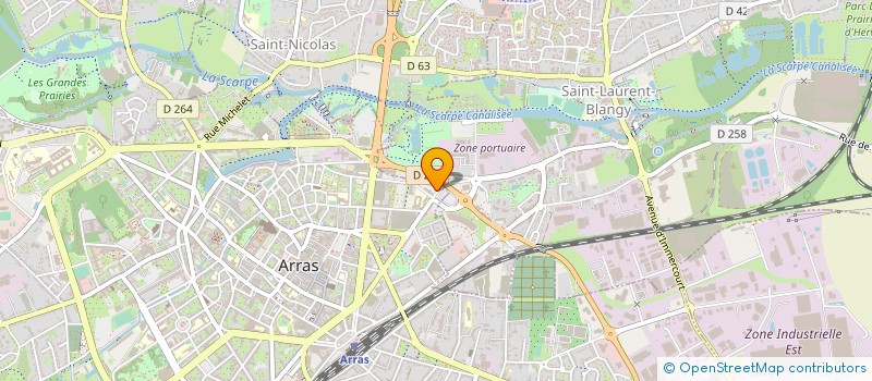 localisation de l'entreprise EOLIENNES DE L'ORMEAU à ARRAS