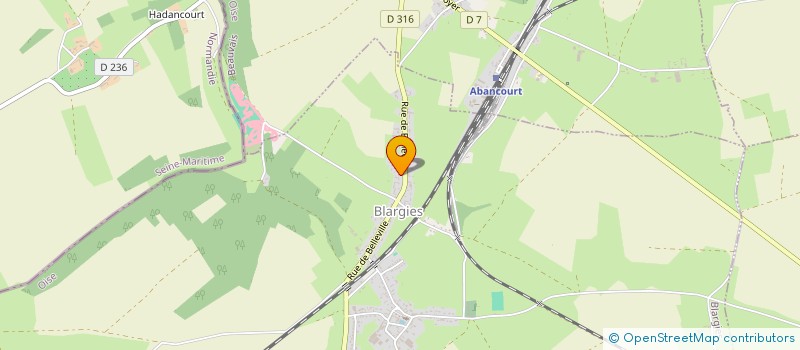 localisation de l'entreprise EOLIENNES DU CANDOR  BLARGIES