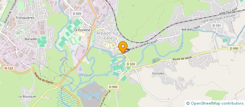 localisation de l'entreprise EOLIENS  ARPAJON-SUR-CERE